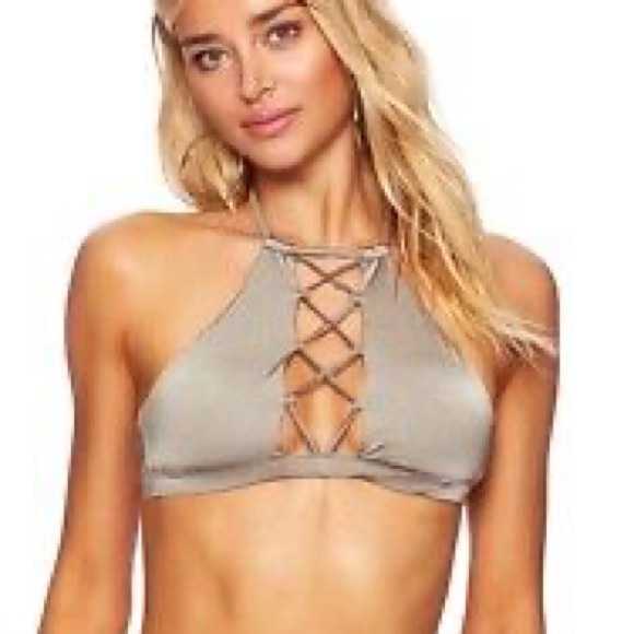 Beach Bunny Angela Halter Top in Tort